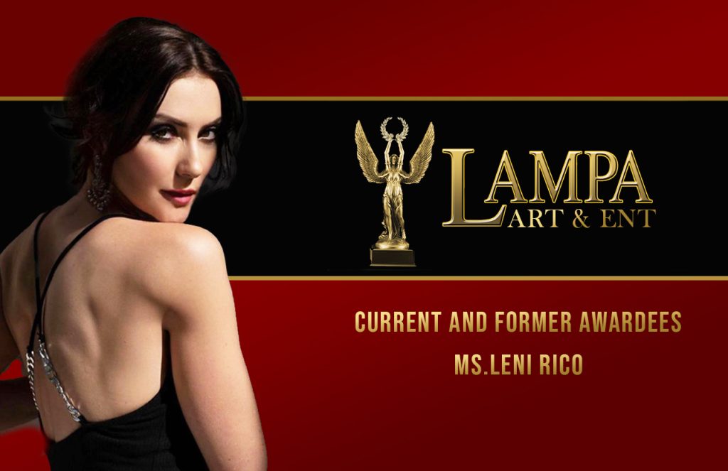 LAMPA AWARDEES PICTURES LENI RICO Red backround